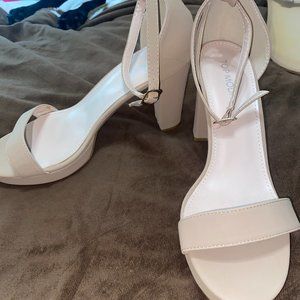 Womens beige heels